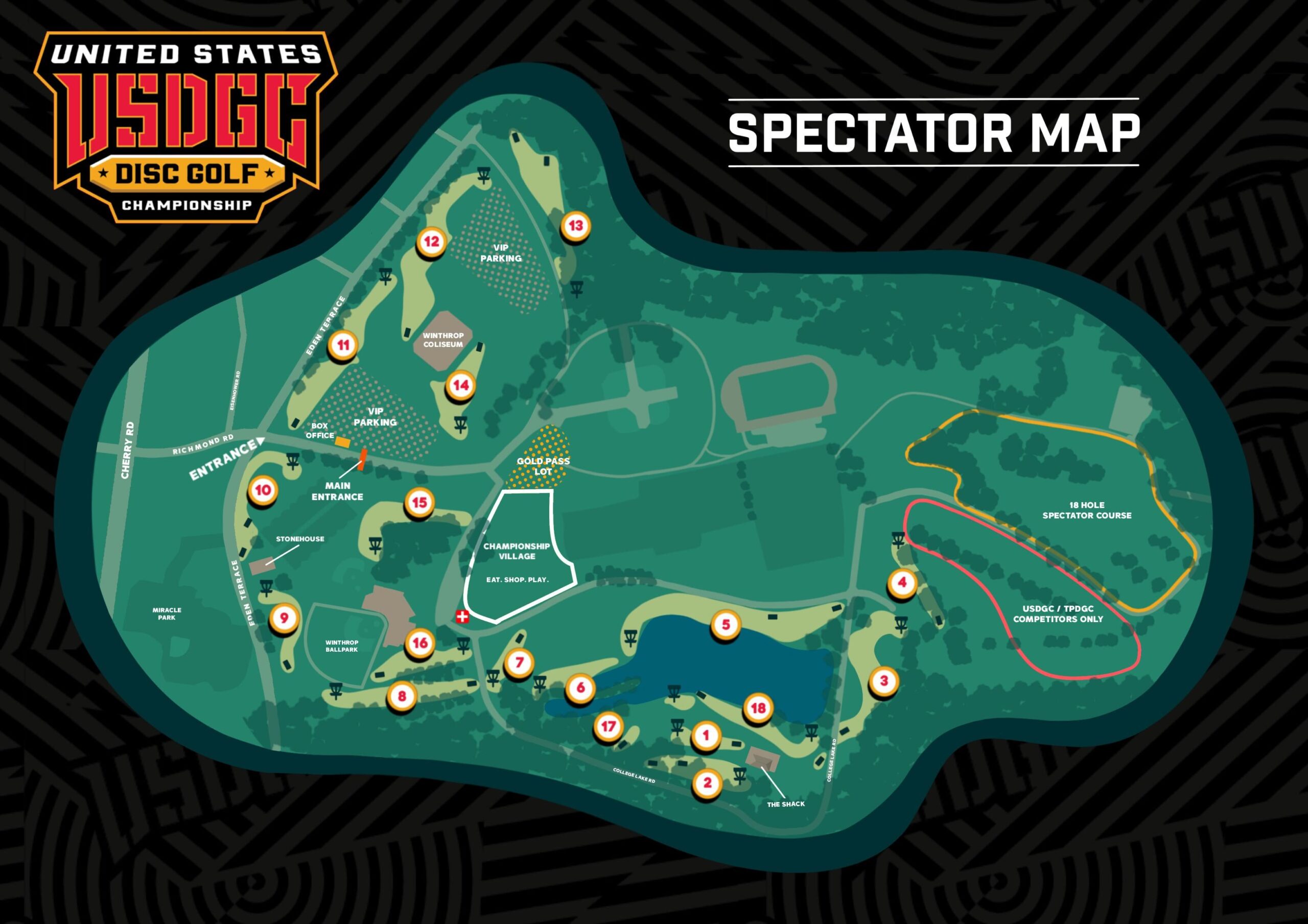 2022 USDGC Spectator Map